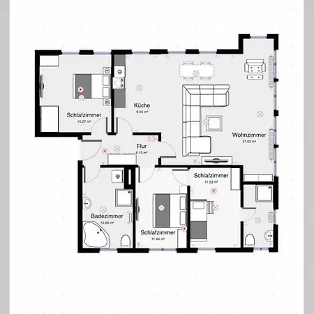 Appartement Traumfewo Palais #innenstadt #garten #netflix Von Harztraveler